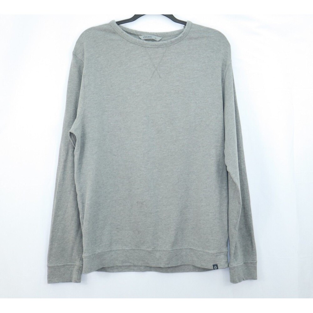 Tasc Performance Varsity French Terry Sweatshirt Woodland Heather Large Gray